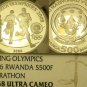 Rare Proof Rwanda 2006 500 Francs NGC PF-68 Ultra Cameo~Highest Graded~Marathon