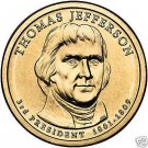 Thomas Jefferson Bu 2007-P Presidential Dollar~Free Shipping