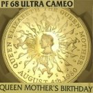Great Britain 1980 Silver 25 Pence NGC PF-68 Ultra Cameo~Queen Mothers Birthday~