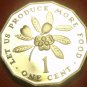 Extremely Rare Proof Jamaica 1993 F.A.O. Cent~500 Minted~12 Sided~Ackee Fruit~FS