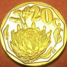 Rare Proof South Africa 1992 20 Cents~Only 10,000 Minted~Protea Flower~Free Ship
