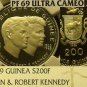 Guinea 1969 200 Francs John & Robert Kennedy~NGC Proof 69 UC~Highest~20k Minted~