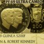 Guinea 1969 200 Francs John & Robert Kennedy~NGC Proof 69 UC~Highest~20k Minted~
