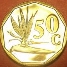 Rare Proof South Africa 1992 50 Cents~Only 10,000 Minted~Free Shipping