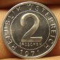 Proof Austria 1971 2 Groschen~Only 82,000 Minted~Imperial Eagle~Free Shipping
