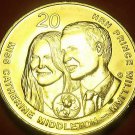 Australia 2011 20 Cents Gem Unc~Catherine Middleton And Prince William Wedding~