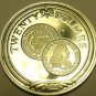 Silver Proof British Virgin Islands 1985 $20.00~Gold Escudo of 1733~Free Ship