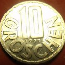 Proof Austria 1971 10 Groschen~Only 82,000 Minted~Imperial Eagle~Free Shipping