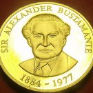Extremely Rare Proof Jamaica 1993 Dollar~500 Minted~Alexander Bustamante~Free Sh
