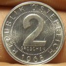 Rare Proof Austria 1968 2 Groschen~Only 16,000 Minted~Imperial Eagle~Free Ship