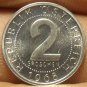 Rare Proof Austria 1968 2 Groschen~Only 16,000 Minted~Imperial Eagle~Free Ship