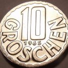 Proof Austria 1965 10 Groschen~Imperial Eagle~Free Shipping