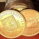 Gem Unc Roll (20) Large Jersey 1945 1/12 Shilling~Liberation Commemorative~Fr/Sh