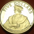 Rare Silver Proof Bahamas 1985 $5.00~Christopher Columbus~7,500 Minted~Free Ship Rare Silver Proof Bahamas 1985 $5.00~Christopher Columbus~7,500 Minted~Free Ship