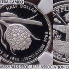 Marshall Islands 1986 50 Cents Silver~NGC PR-69 UC~Highest~Pandanus~Association