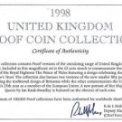 1998 Great Britain 10 Coin 1 Piece C.O.A. And Document Set~No Coins~Free Ship 1998 Great Britain 10 Coin 1 Piece C.O.A. And Document Set~No Coins~Free Ship