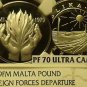 Malta 1979-FM Silver Pound~NGC Certified Perfect PF-70 Ultra Cameo~Highest~Rare
