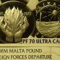 Malta 1979-FM Silver Pound~NGC Certified Perfect PF-70 Ultra Cameo~Highest~Rare