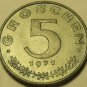 Austria 1971 5 Groschen Proof~Austrian Shield On Breast~Zinc~84,000 Minted~Fr/Sh