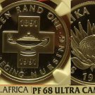 South Africa 1991 Rand NGC Proof 68 Ultra Cameo~Nursing 100 Years~Rare~Pop=1~F/S