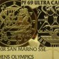 San Marino 2003-R 5 Euro NGC Proof-69 Ultra Cameo~Athen Olympics~Highest~Fr/Shi