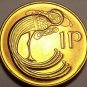 Gem Unc Ireland 1971 Penny~Irish Harp~Bird From The Book Of Kells~Free Shipping