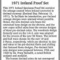 1971 Ireland 6 Coin Single Page C.O.A. And Document Set~Free Shipping
