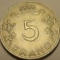 Luxembourg 1949 5 Francs~Frang~Charlotte Grand Duchess Of Luxembourg~Free Ship
