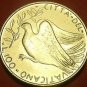 Vatican 1970 100 Lire Gem Unc~Dove In Flight With Olive Branch~Key Date~Free Shi