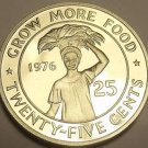 Proof Liberia 1976 F.A.O. 25 Cents Proof~Rare Only 2,131 Minted~Grow Food~Fr/Shi Proof Liberia 1976 F.A.O. 25 Cents Proof~Rare Only 2,131 Minted~Grow Food~Fr/Shi
