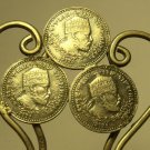 Antique Sterling Silver Money Clip Made In Italy With Ethiopian Gershs From 1895 Antique Sterling Silver Money Clip Made In Italy With Ethiopian Gershs From 1895
