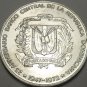 Dominican Republic 1972 Peso Rare Unc Silver~26,000 Minted~125th Anniversary~F/S