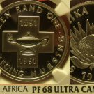 South Africa 1991 Rand NGC Proof 68 Ultra Cameo~Nursing 100 Years~Free Shipping