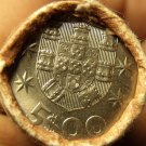 Gem Unc Original Roll (40) Portugal 1982 5 Escudos Coins~Ship~Free Shipping