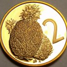 Cook Islands 1979 2 Cents Rare Proof~4,058 Minted~Pineapple~Free Shipping