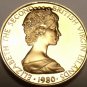 Rare Cameo Proof British Virgin Islands 1980 Cent~Hummingbird~3,421 Minted~Fr/Sh