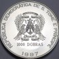 St. Thomas & Prince Island 1997 1000 Dobras Rare Silver Proof~5,000 Minted~Diana