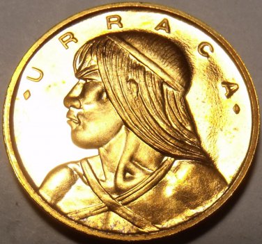 Rare Proof Panama 1967 Centesimo~Only 20,000 Minted~Uracca~Free Shipping