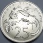 Jamaica 1970 25 Cents Gem Unc~RARE~Hummingbirds~Only 5,000 Minted~Free Shipping
