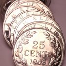 Rare Proof Roll (20 Coins) Liberia 1968 25 Cent Coins~14,396 Minted~Free Ship Rare Proof Roll (20 Coins) Liberia 1968 25 Cent Coins~14,396 Minted~Free Ship