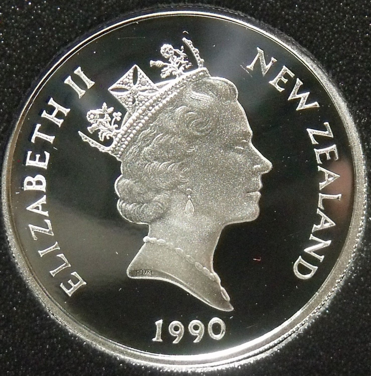 New Zealand 2 Dollars, 1990 Rare Silver ProofKotuku, White Heron10k MintedF/S New Zealand 2 Dollars, 1990 Rare Silver ProofKotuku, White Heron10k MintedF/S