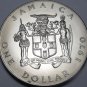 Jamaica 1970 Dollar Gem Unc~RARE~Bustamante~Only 5,000 Minted~Free Shipping