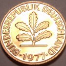 Germany 1977-J Pfennig Proof~Only 43,000 Minted~Minted In Hamburg~Free Ship