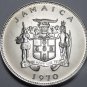 Jamaica 20 Cents, 1970 Gem Unc~RARE~Mahoe Trees~Only 5,000 Minted~Free Shipping