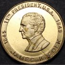 James K. Polk 11th President Bronze Medallion~First Dark Horse~Young Hickory~F/S