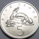 Jamaica 5 Cents, 1970 Gem Unc~RARE~American Crocodile~Only 5,000 Minted~Fr/Ship Jamaica 5 Cents, 1970 Gem Unc~RARE~American Crocodile~Only 5,000 Minted~Fr/Ship