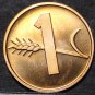 Switzerland 1985 Rappen Rare Proof~Only 12,000 Minted~Oat Sprig~Cross~Free Ship