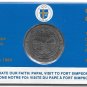 Pope John Paul II Visit To Canada Fort Simpson Sept 9-20, 1984 Medallion~Fr/Ship