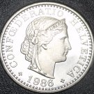 Rare Proof Switzerland 1986 10 Rappen~Only 10,000 Minted~Free Shipping