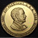 Chester A. Arthur 21st President Bronze Medallion~First Gentleman Of The Land~FS